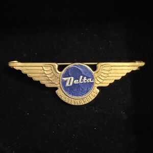 Delta Gold Winged Emblem Pin